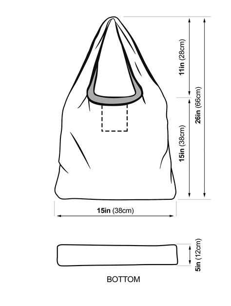 shopping bag measurements|plastic shopping bag size chart.